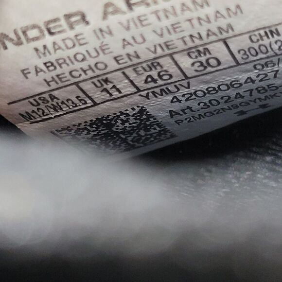 Under Armour Curry Flow 8 Men's Sneaker Size 12 Black White Stephen 3024… - Picture 9 of 11